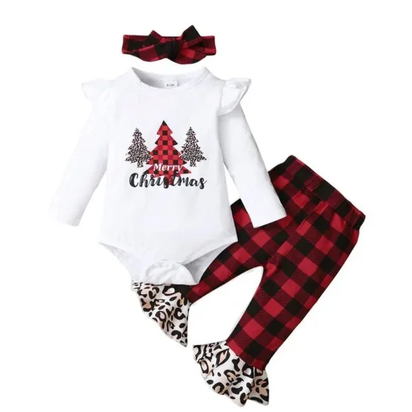 NEW 3pc Christmas Set - 6-9mos - Picture 1 of 5